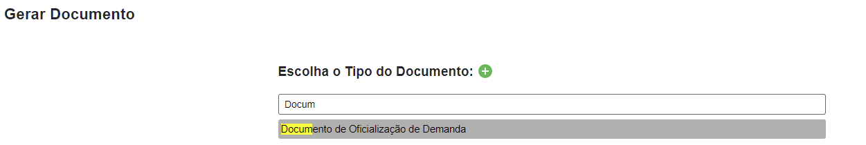 Criando o documento DOD no SEI